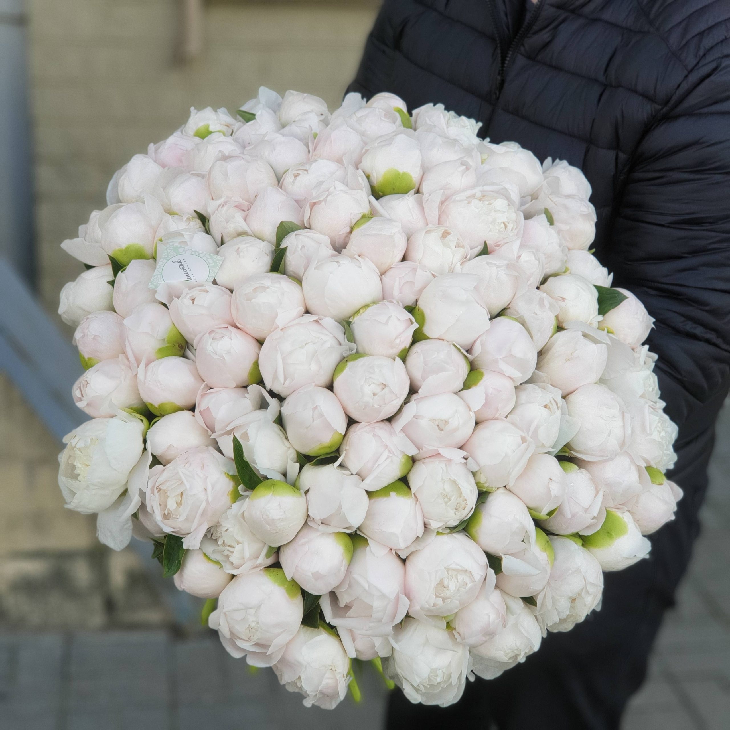 Букет из 101 пиона